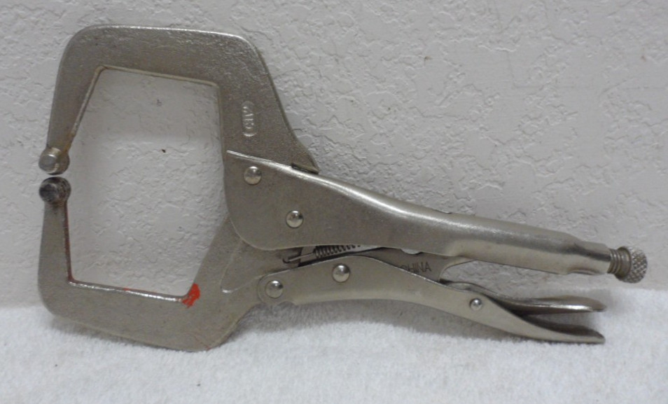 2 – Locking Pliers 11″ Welding Plain Head Locking C Clamps