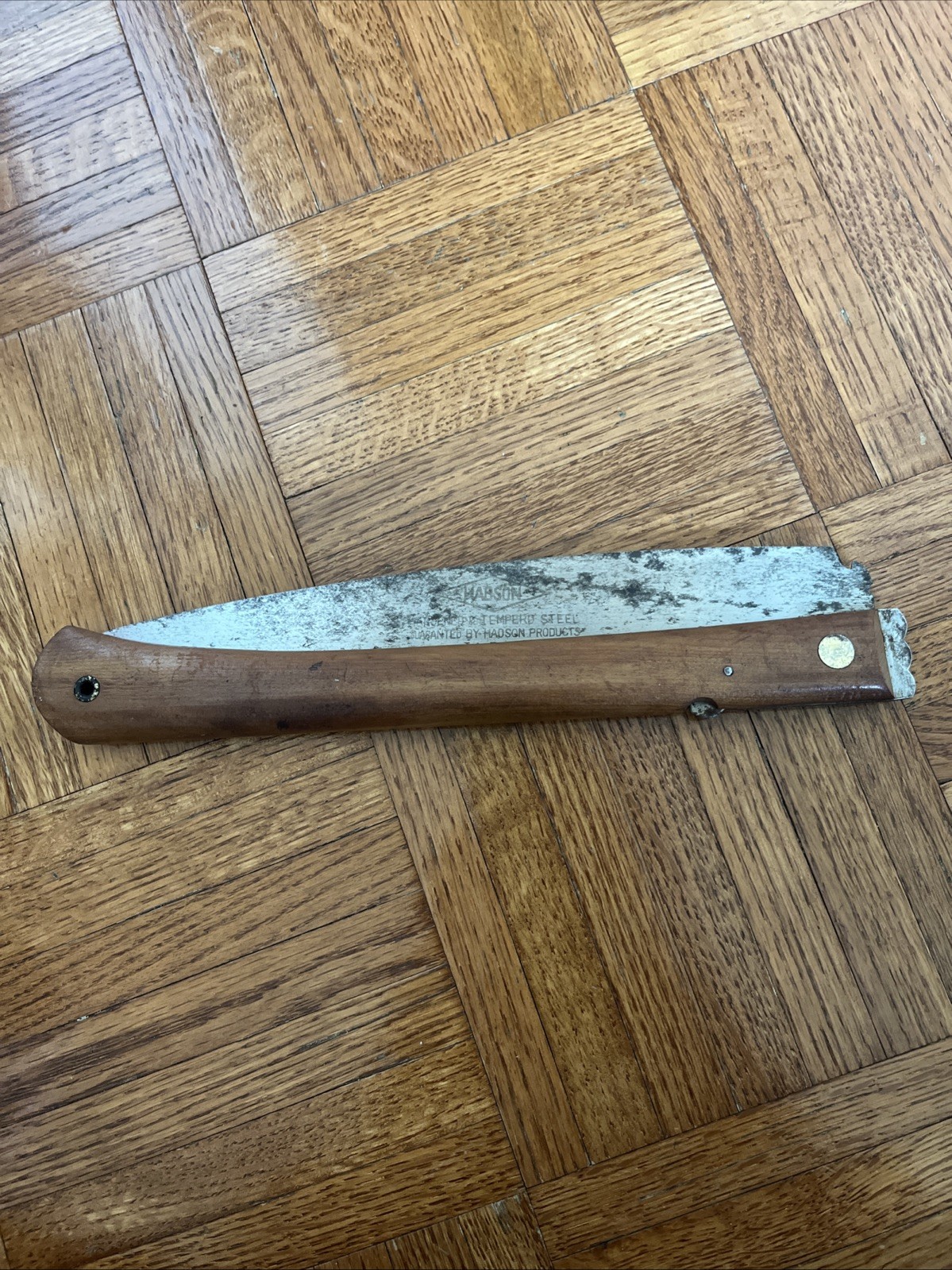 Vintage Hadson Products Tempered Steel Saw Made In Japan 8.5″ Blade SHARP