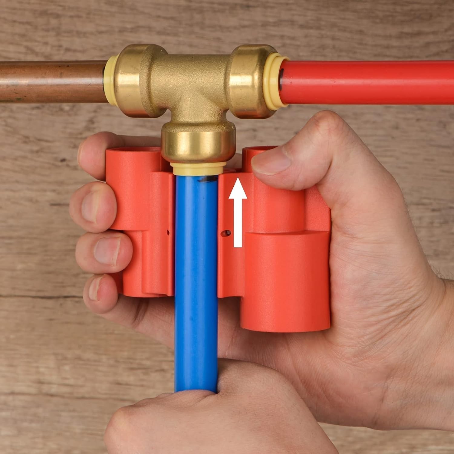 Professional iCrimp Debur Tool with Depth Gauge for Quick-Connect Pipe Fittings