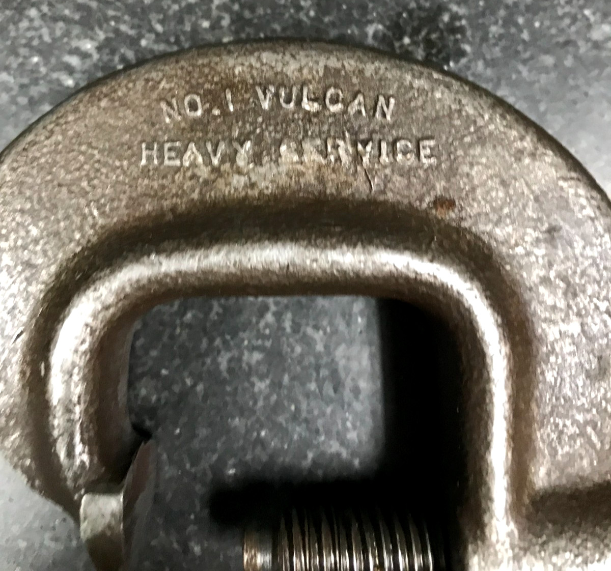 VINTAGE J.H. WILLIAMS & C0. No. 1 VULCAN HEAVY SERVICE C CLAMP MADE IN THE USA!