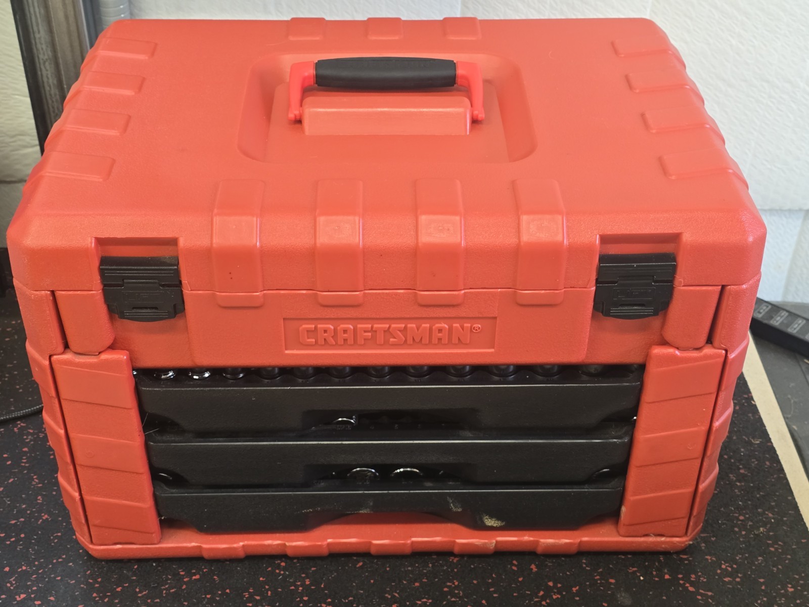 Sears Craftsman USA 200+Pc. Mechanics Tool Socket Ratchet Set 3 Drawer Lite Use
