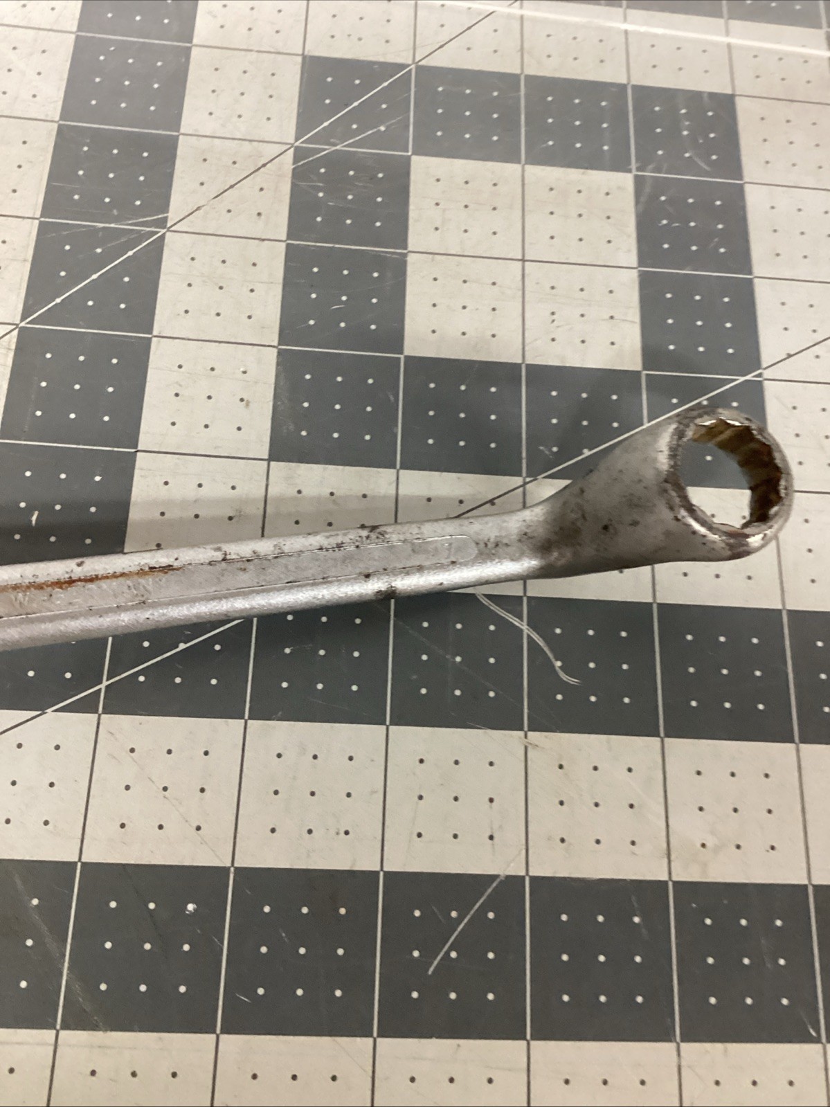 Chrome Vanadium Box-End Offset Combination Wrench, 17mm 19mm Germany