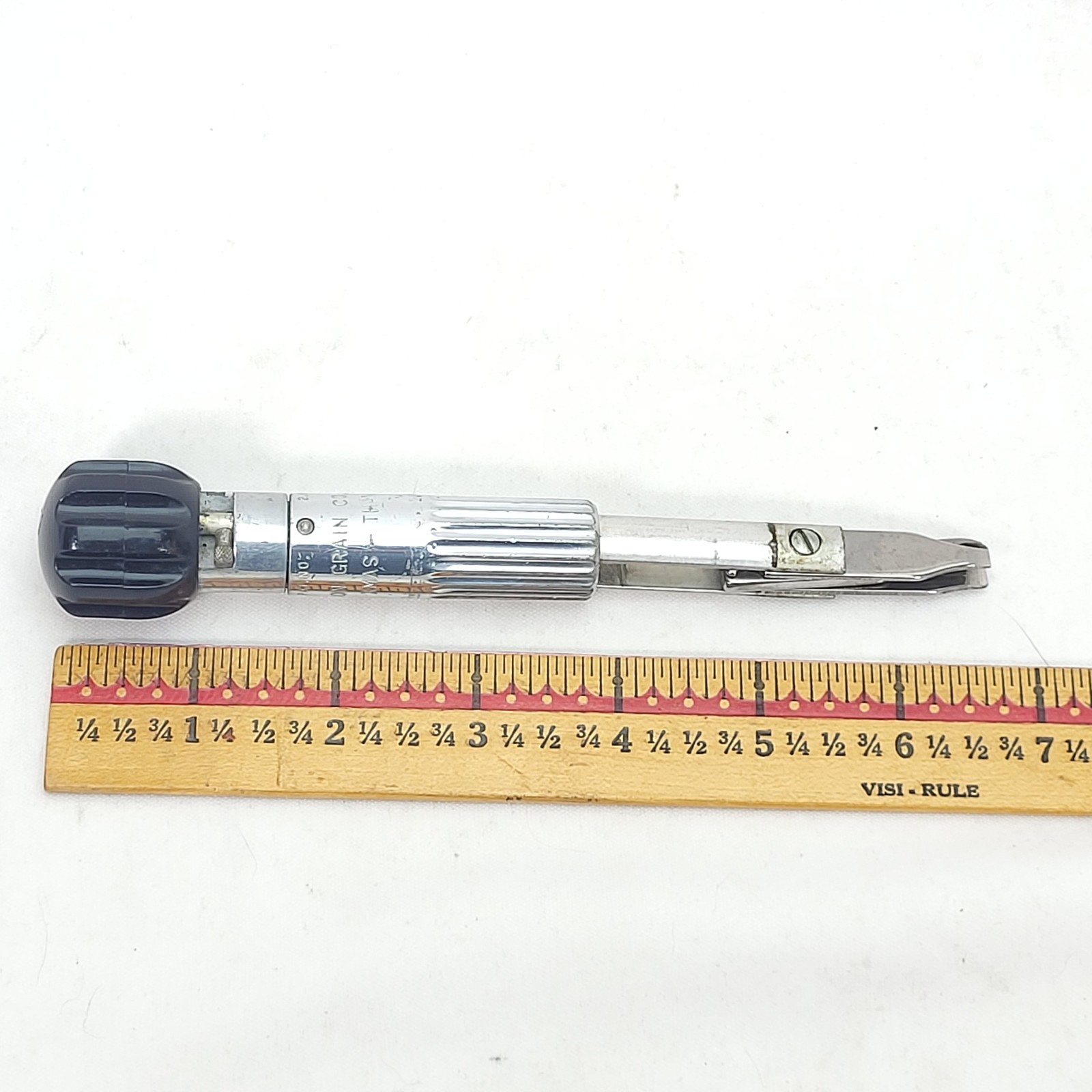 Vintage 1964-70SheltonRatcheting Screw Driver VersaTool Promo Adv Morrison Grain