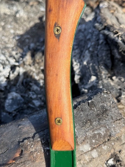 Vintage Bridgeport Hatchet / Camp Axe – USA Made – Green Head, Wood Handle