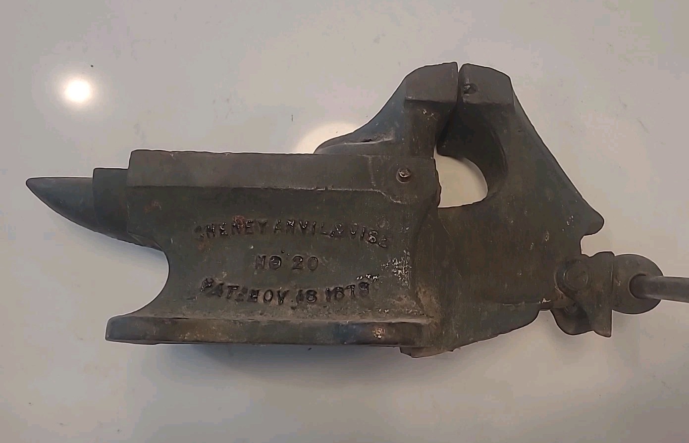 Cheney No. 20 Anvil & Vise Co. 1879 Fulton & Iron Engine Works Detroit (B2-CL)