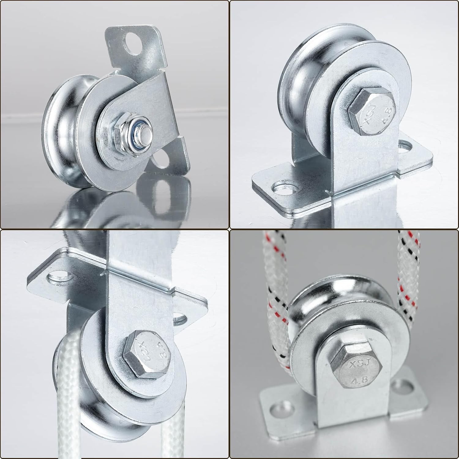 Cable Pulley Wheel for Rope Wall Mounted Silent for Sliding Gate | Fixed pulley,