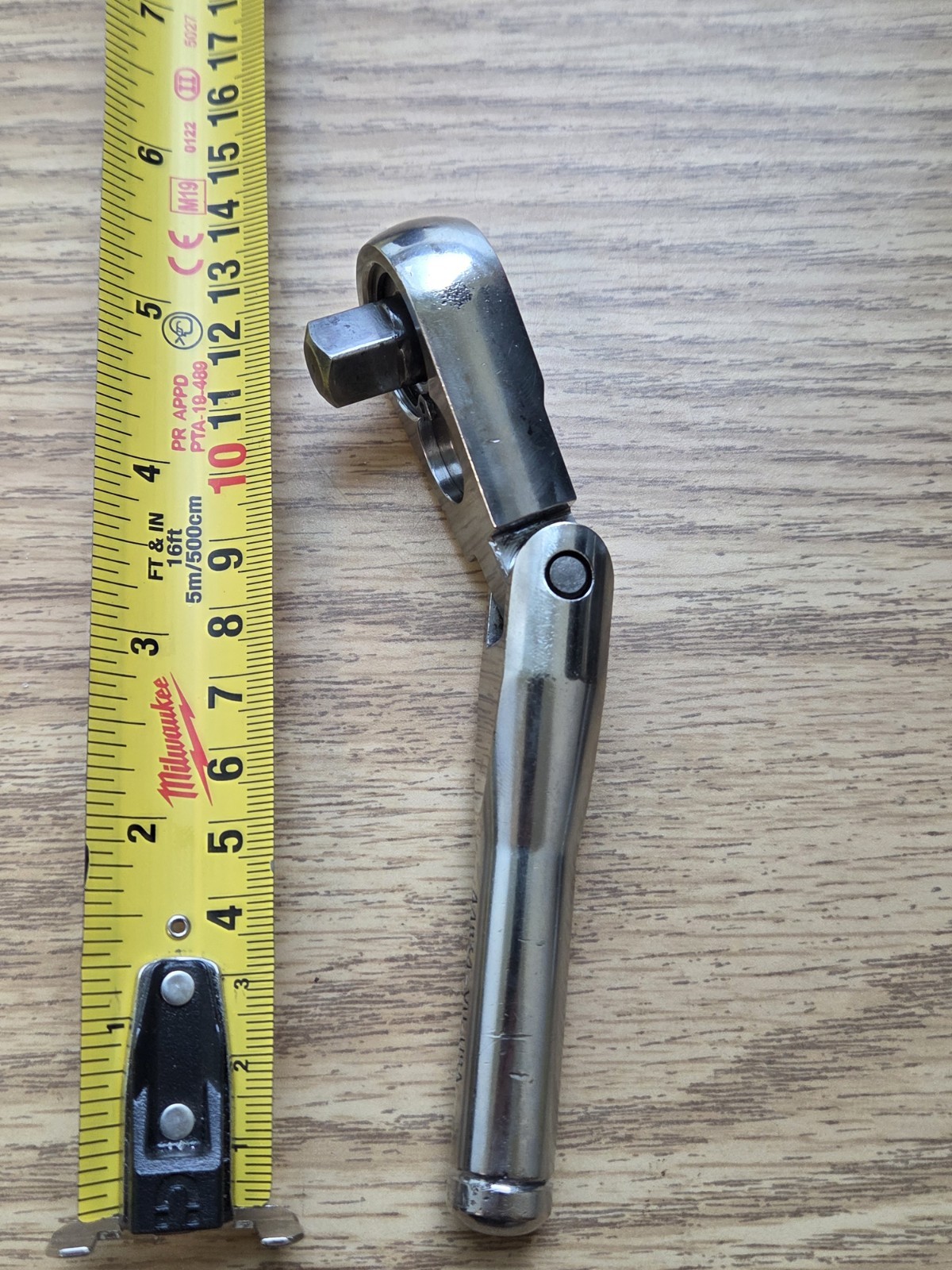 Collectors! VINTAGE CRAFTSMAN 44834 -VP- USA 3/8″ DRIVE STUBBY FLEX HEAD RATCHET