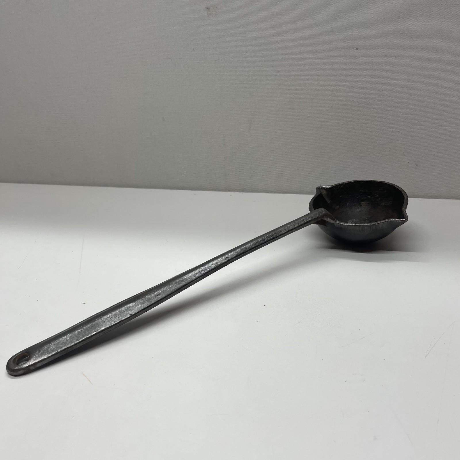 Vtg Hollands Large Cast Iron #4 Casting Melting Smelting Ladle 16″ Erie
