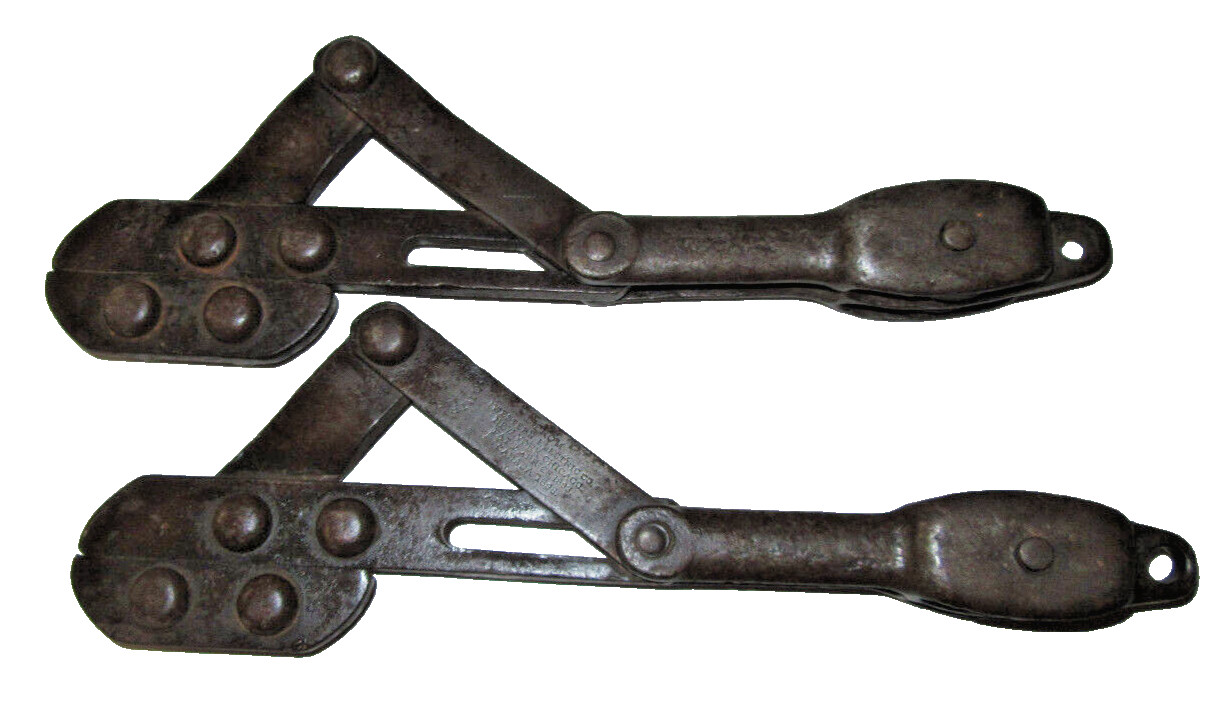 2 Pat. 1893 Western Electric Buffalo Grips No. 1 Cable Puller w/Double Pulley