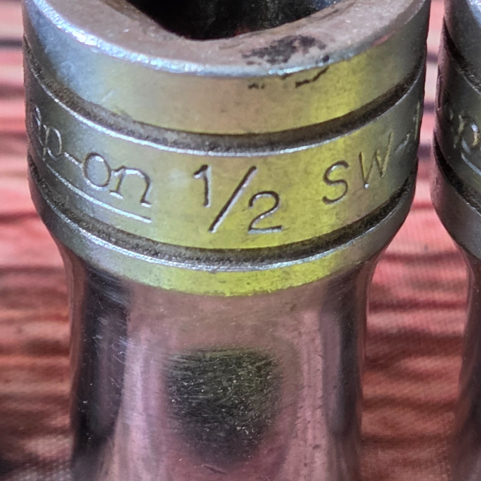 Pre-owned Snap-on 1/2 drive standard shallow sockets
