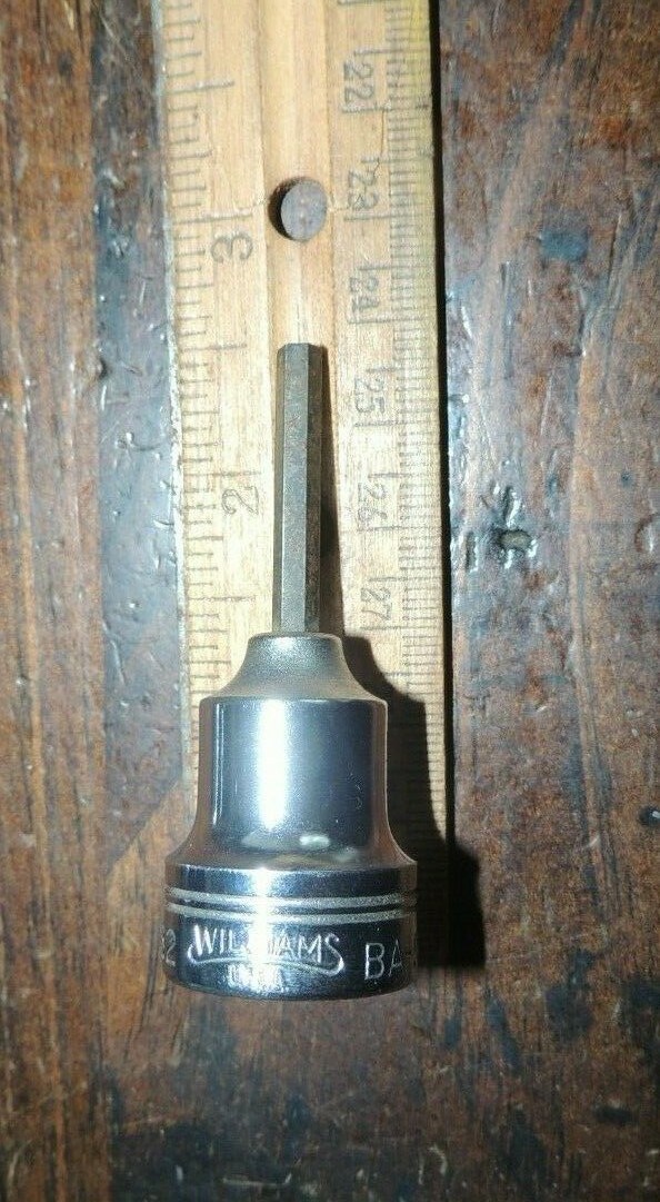 VINTAGE BA-5 WILLIAMS USA 5/32″ Hex Bit Socket, 3/8 Drive, 1-1/8″ Bit Length