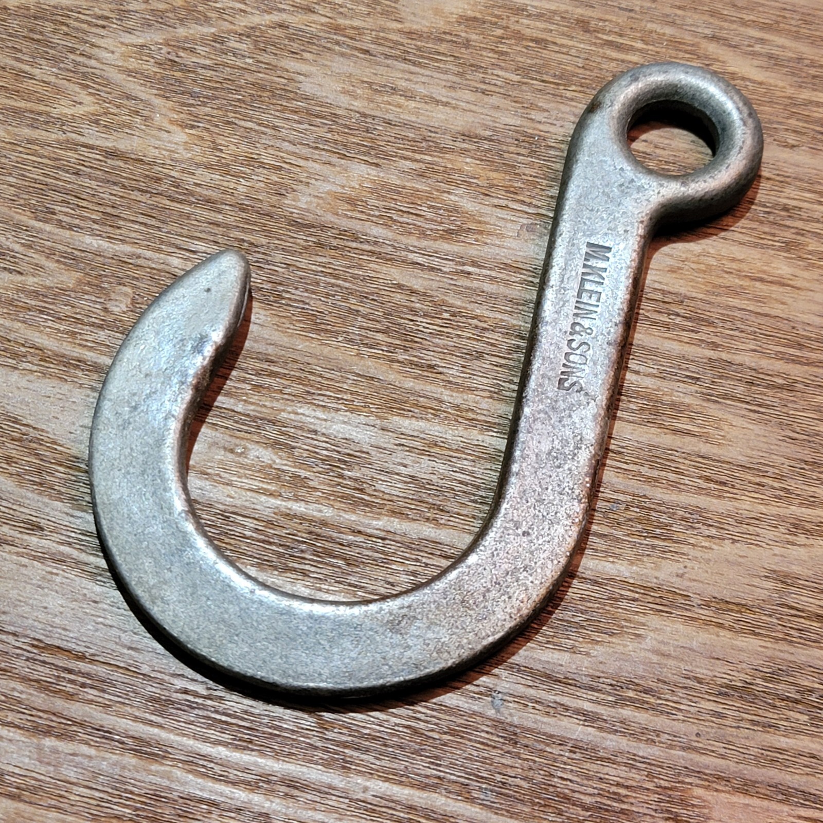 Vintage M. Klein & Sons Steel Linesman Anchor Hook for Tackles 5.5″ Length