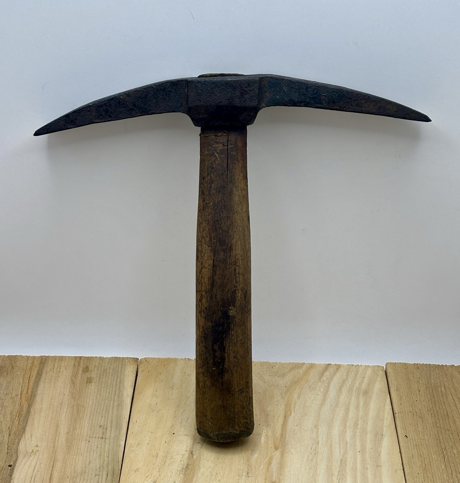 Forged Steel Head Mason Hammer Rock Pick Hammer Antique Mining Masonry Tool