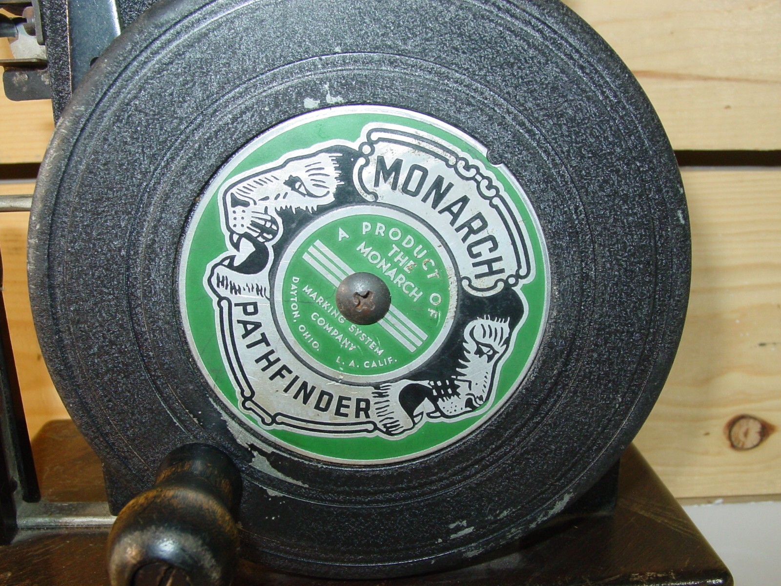 Vintage Monarch Pathfinder Marking System Price Tag Machine Home Decor Steel