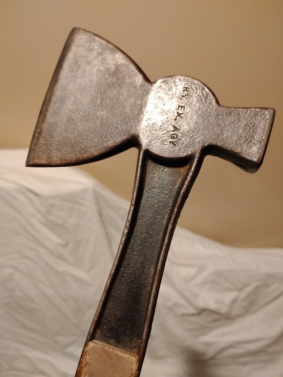 Vintage Railway Hatchet RY EX AGY Antique Bridgeport Hardware Modified