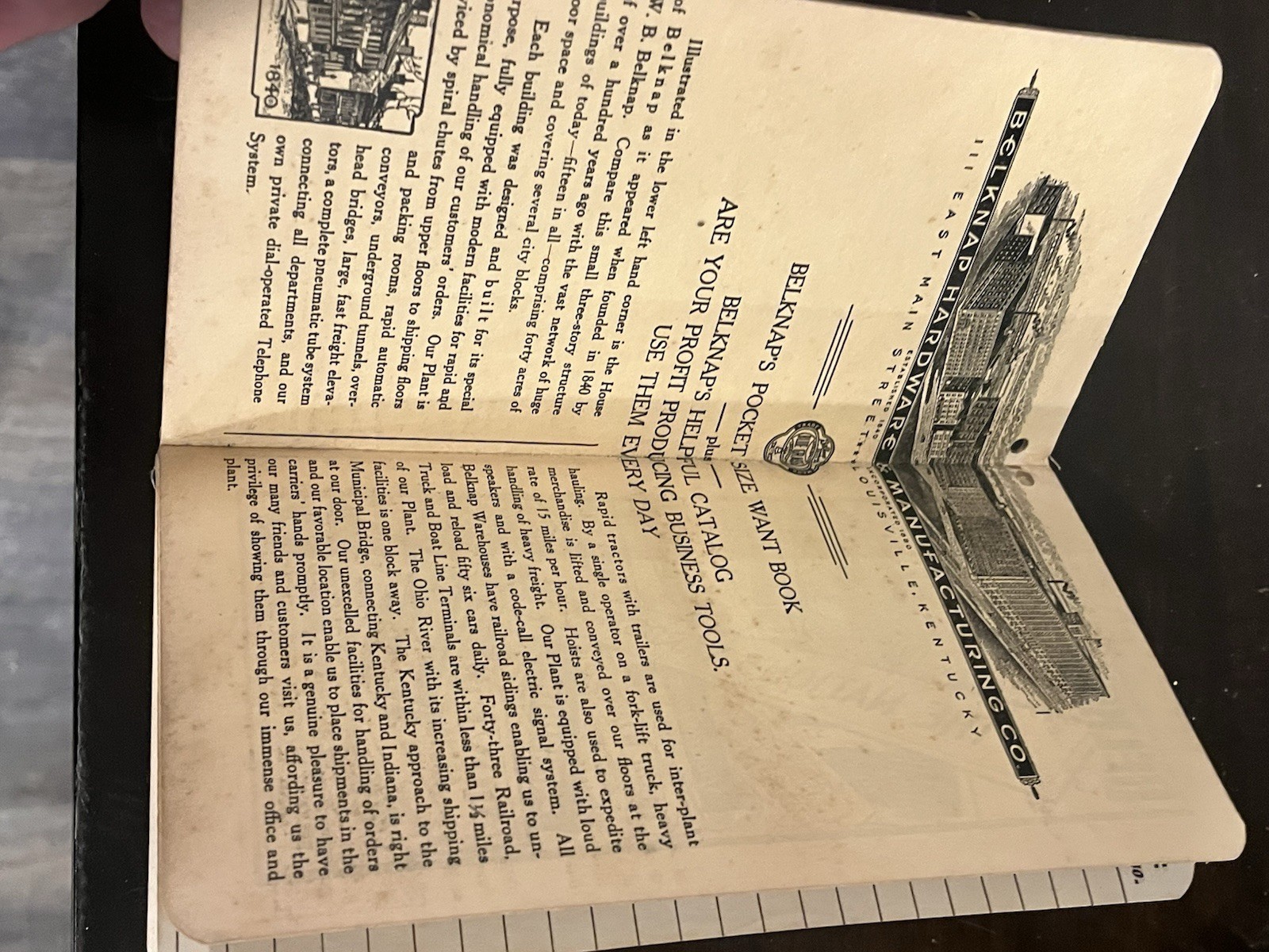 VINTAGE NOS BELKNAP HARDWARE & MFG. WANT ORDER BOOK LOUISVILLE KENTUCKEY (18B)