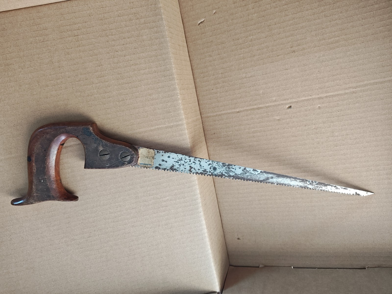 Vintage Richardson Keyhole Compass Saw Newark N.J. – W/ Craftsman blade.