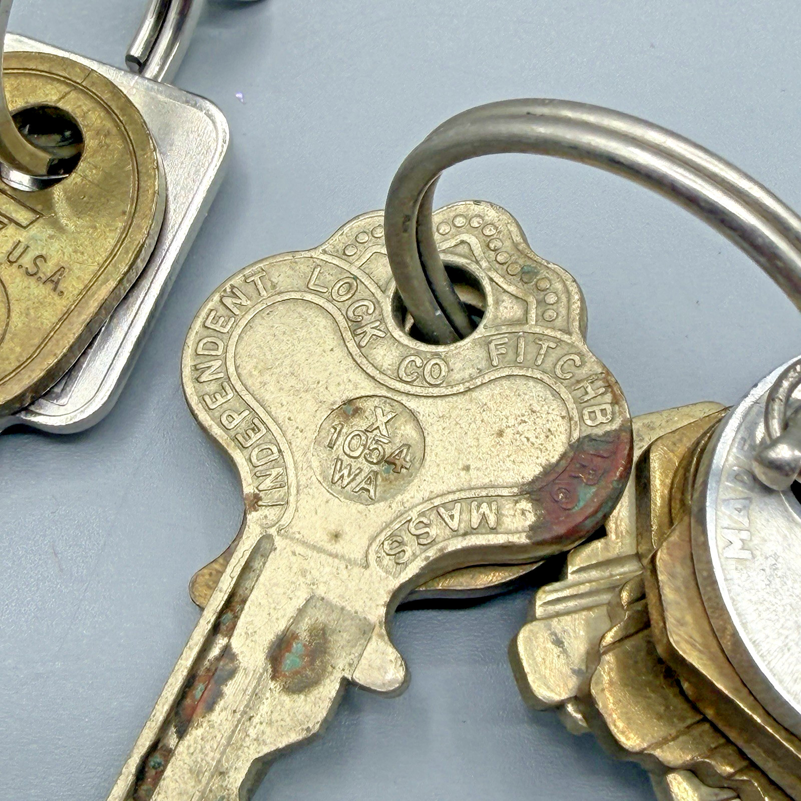 Large Lot VTG Branded Keys House Car Repurposing Metal Crafting Decor