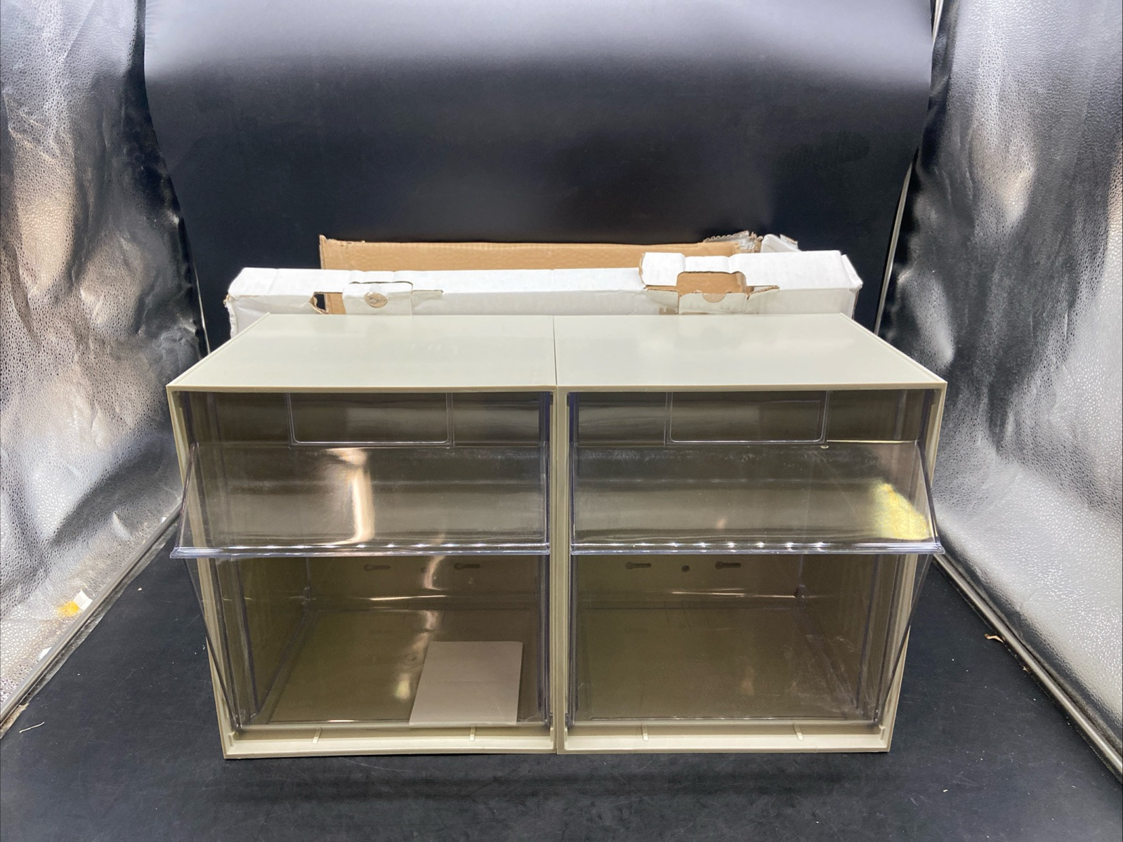 Akro-Mils 06702 TiltView Horizontal Plastic Organizer Storage System Cabinet *
