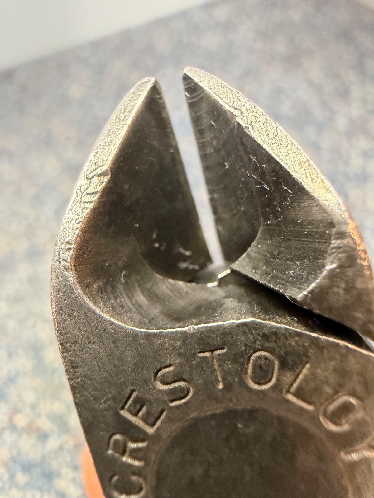 Vtg Crescent Crestoloy long-handle diagonal cutter, vg condition