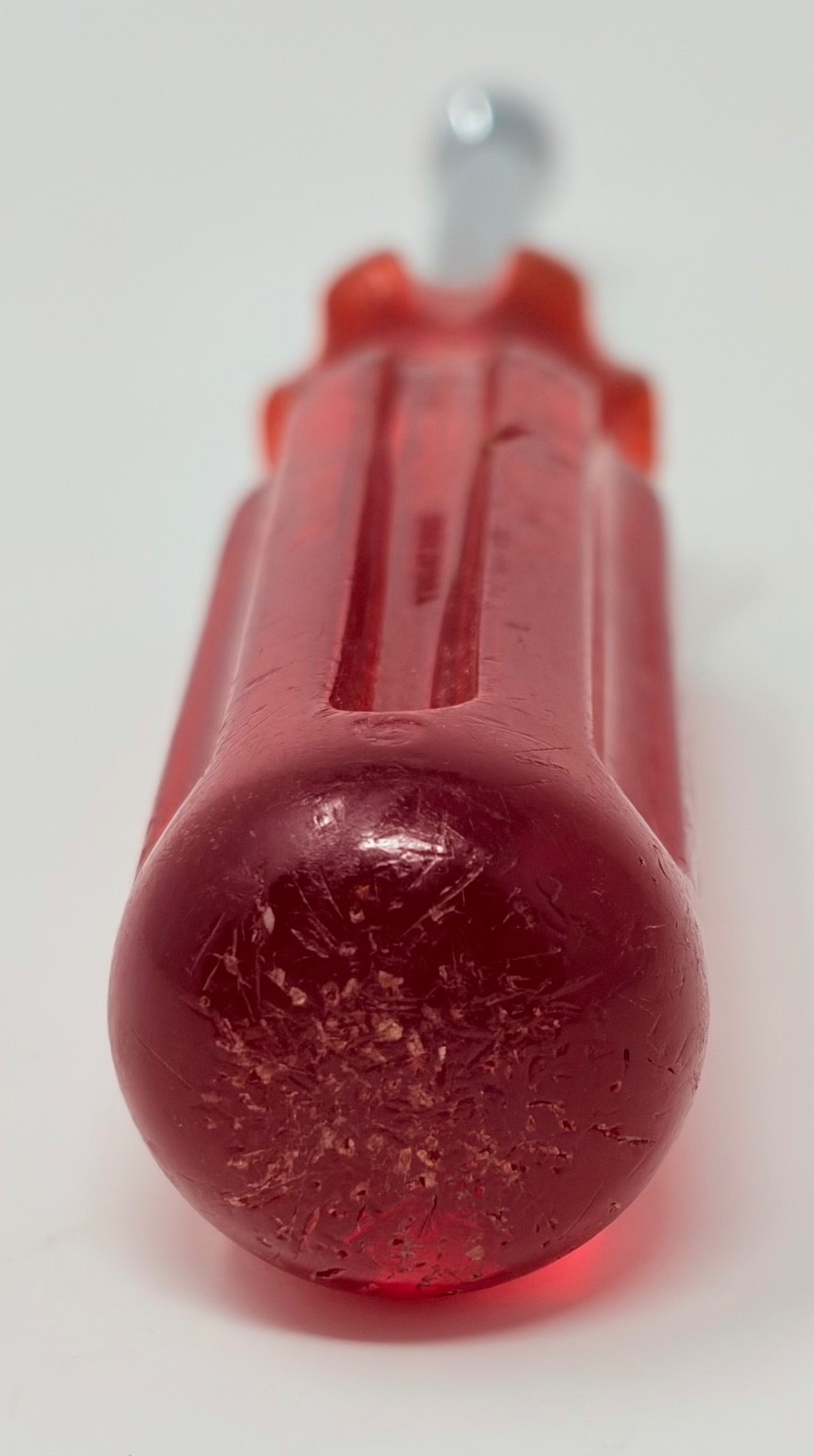 Vintage Vaco S-8 1/4″ Hex Hollow Shaft Nut Driver Red Anti Roll Handle USA Tool