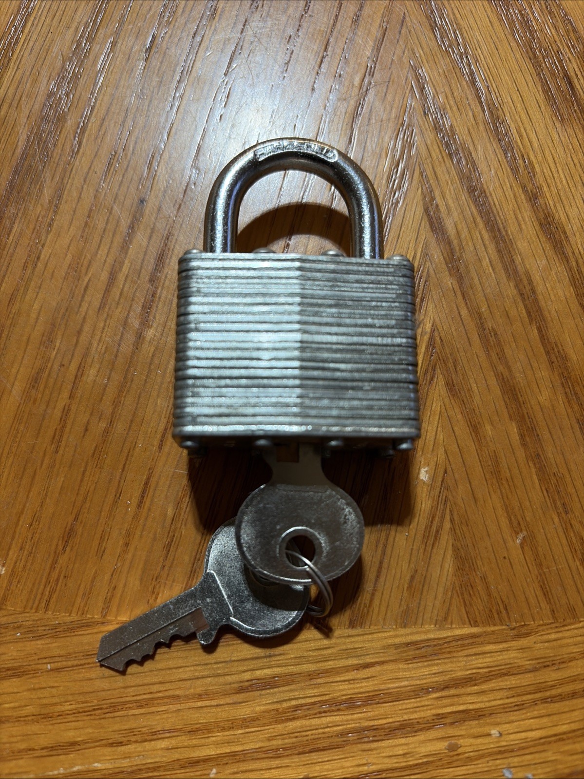Hardened Padlock Lock With 2 Keys Approx 2..25” Height x 1.5” Width