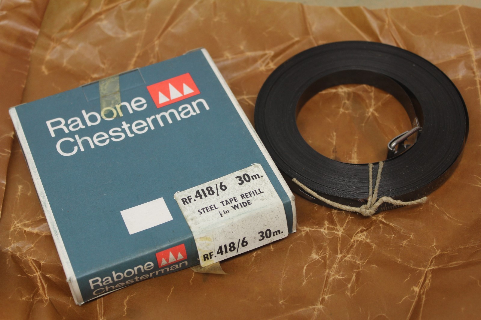 Rabone Chesterman RF. 418/6 30m Black Steel Tape Measure Refill 1/2″ Wide