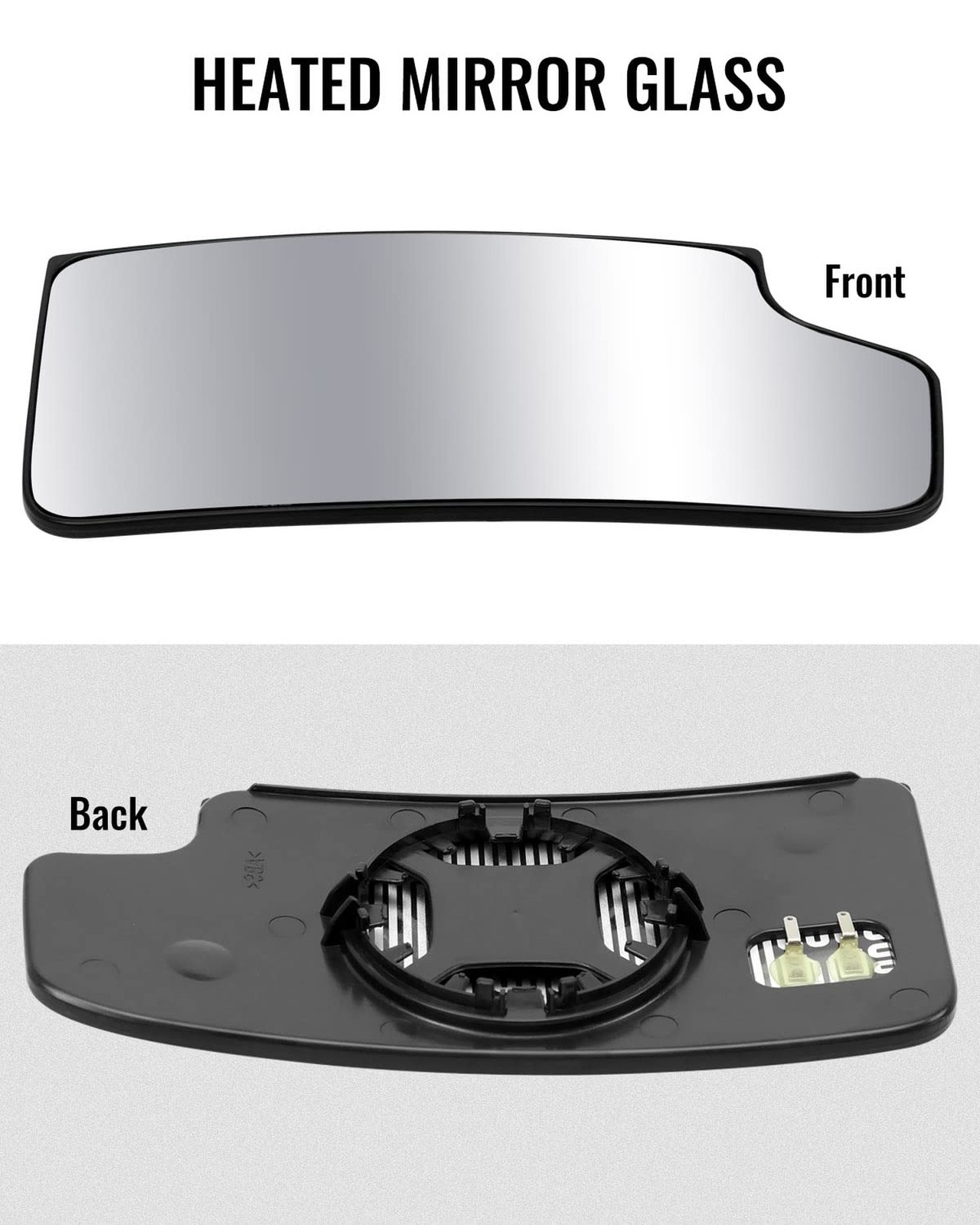 Passenger Side Lower Heated Mirror GlassFit for Chevy Silverado GMC Sierra 15…