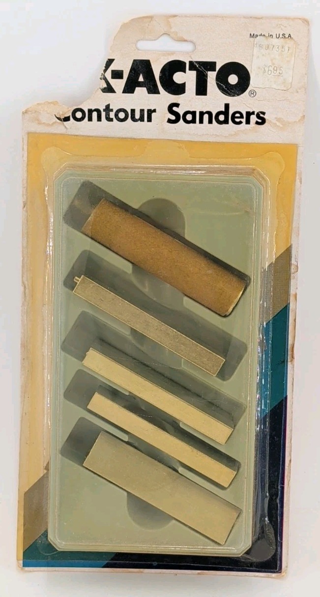 Vintage X-ACTO Contour Sanders Set #351 – Precision Detail Sanding Tools – USA