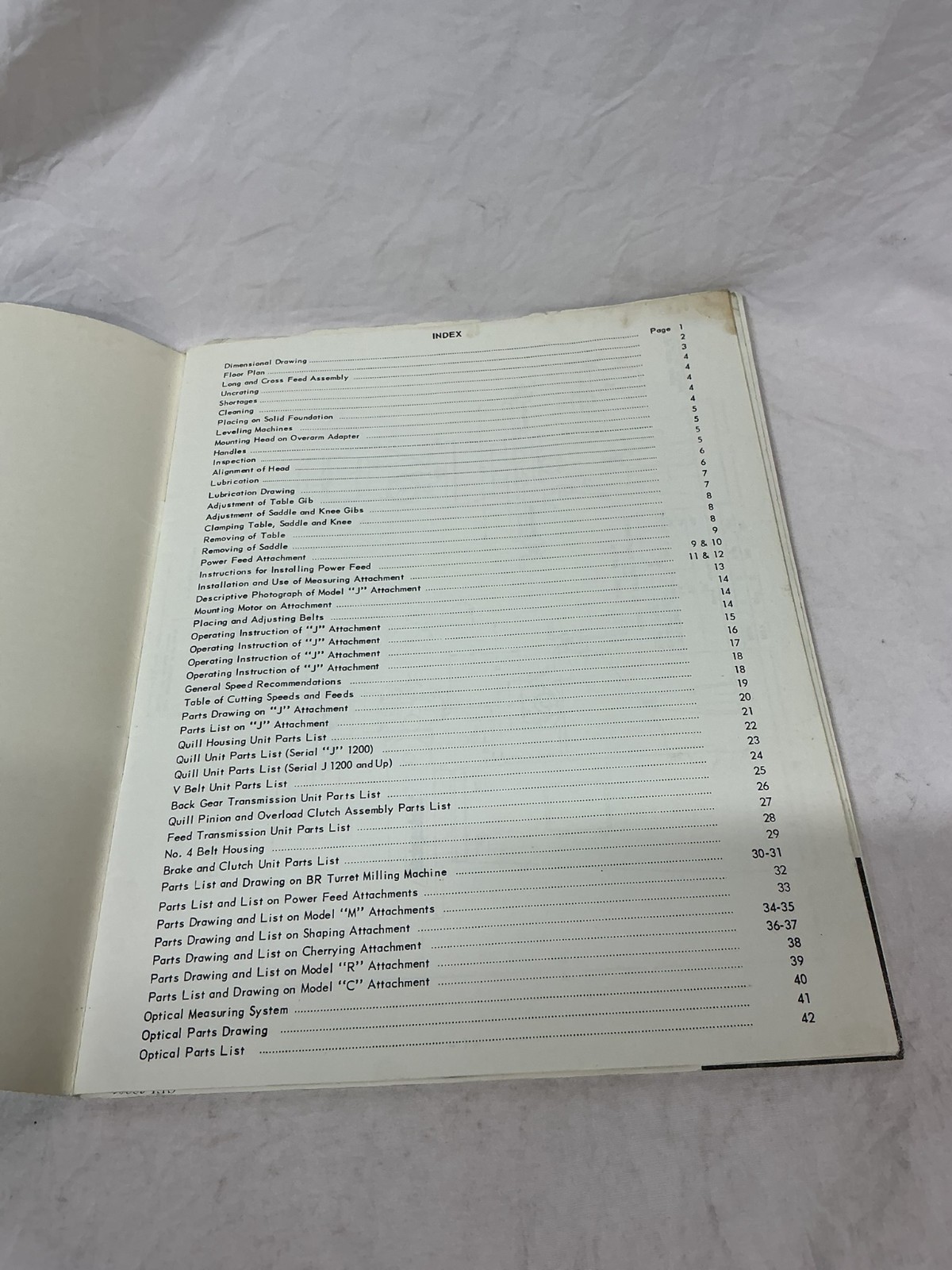 1964 Bridgeport Machines Inc Operators Manual Connecticut Vintage