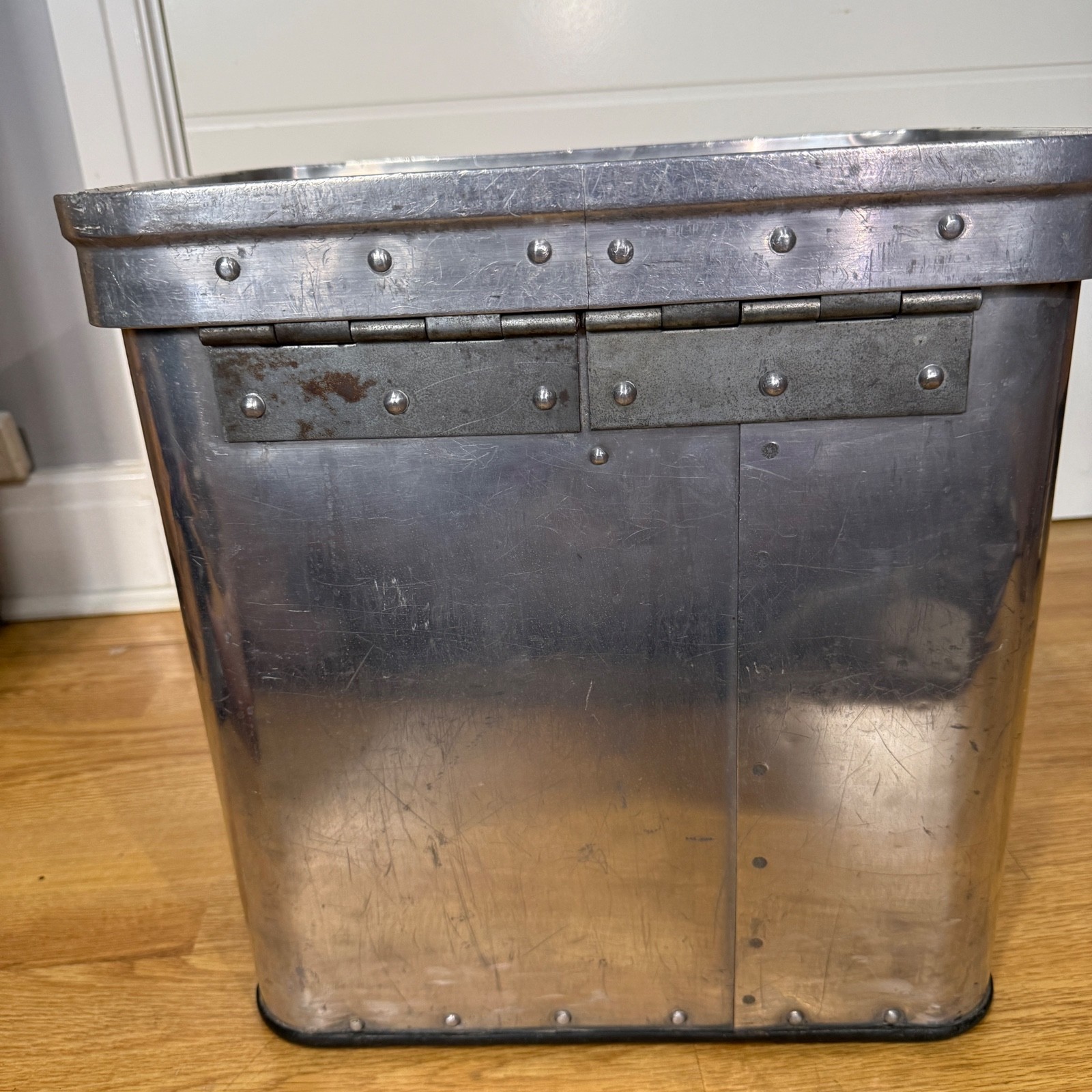 Vintage Warwick Production Aluminium Transit Case Industrial Box Chest Storage P