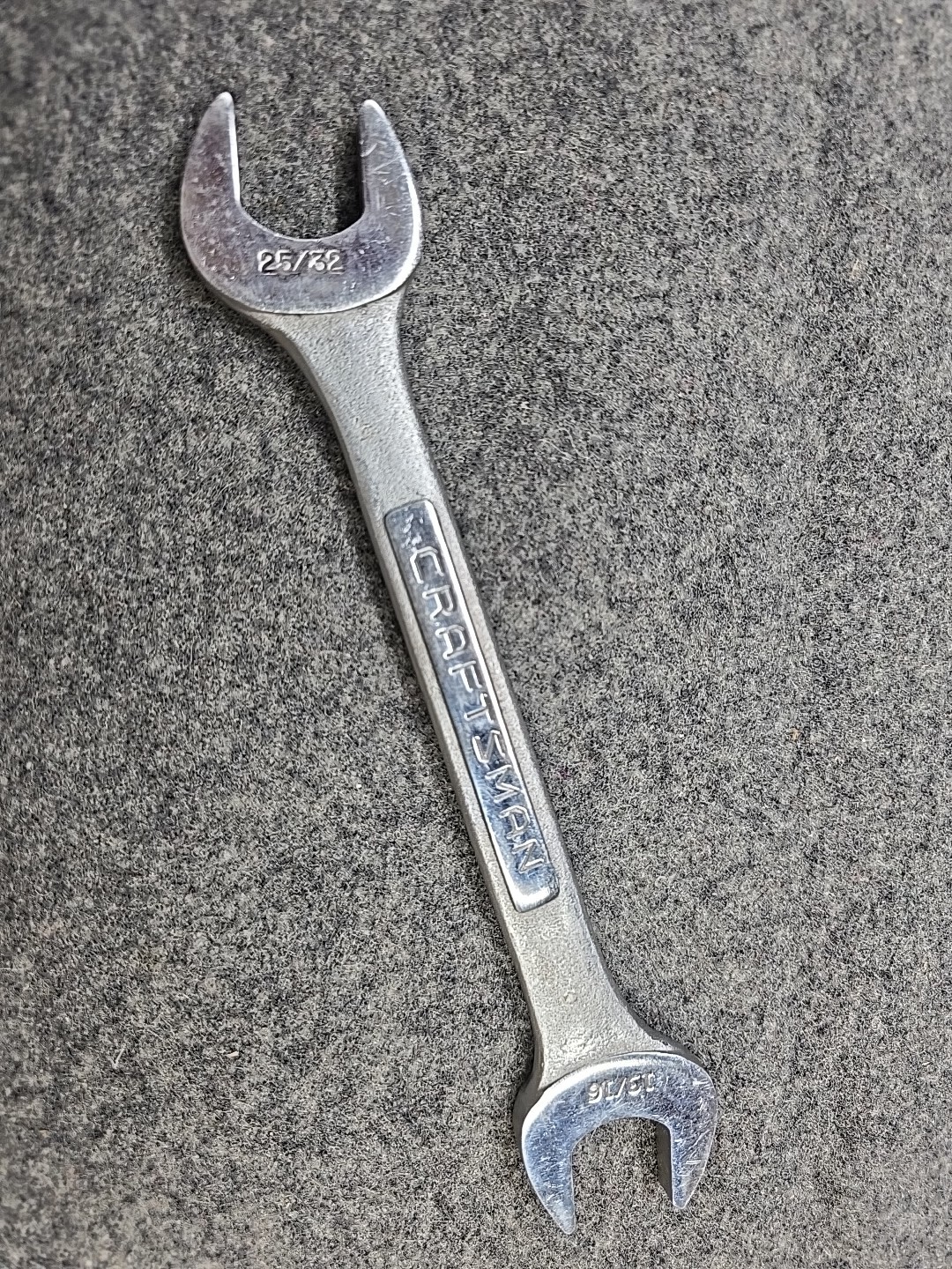 Vintage Craftsman Double Open End Wrench 25/32″ x 13/16″ V-44583, Free Shipping!