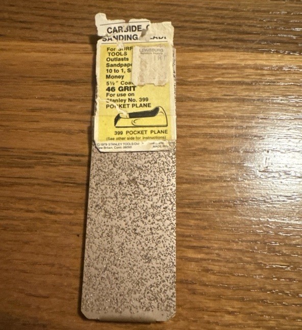 Stanley Carbide 46 Grit 5-1/2″ Medium Sanding Blade Fits: Surform 21-399 1979