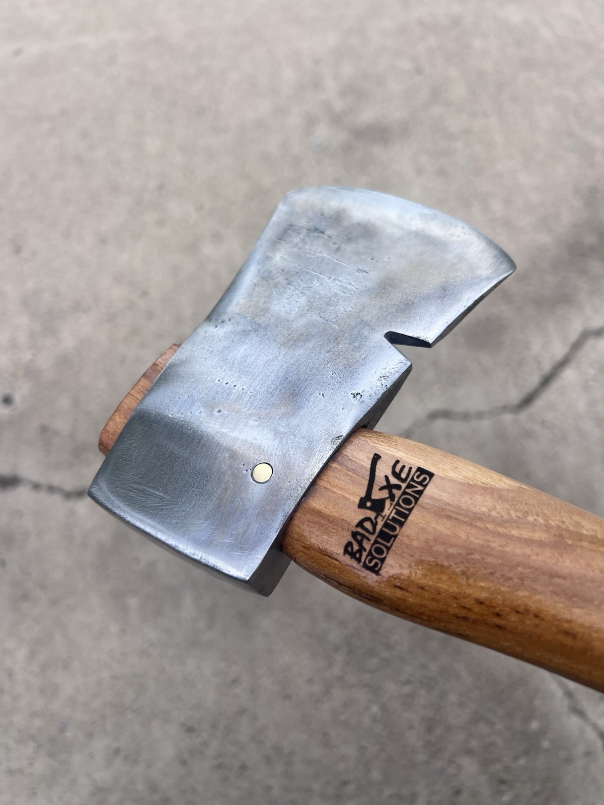 Bad-Axe Shapleigh Diamond Edge 1.8lb Hatchet Axe on 15in Handle, Brass Pinned
