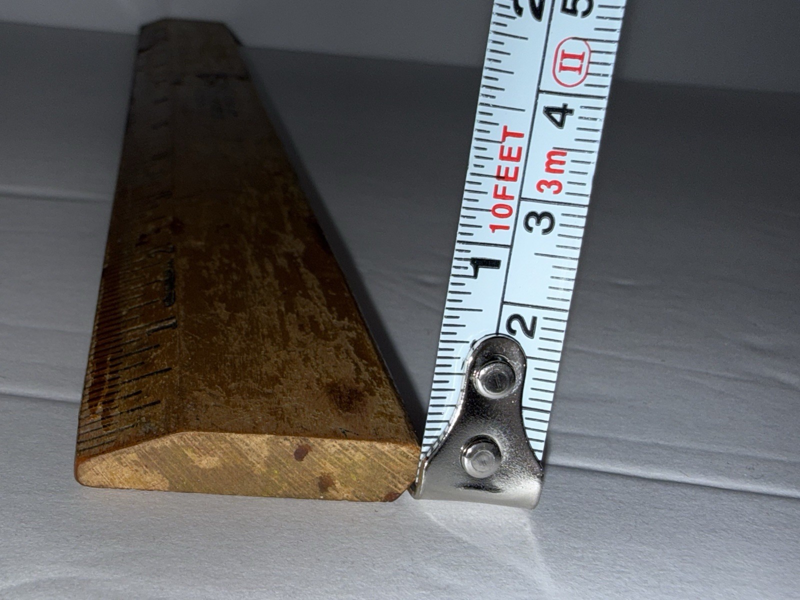 Vntg Wooden School Ruler Property of Board of Education City of New York 12” NY