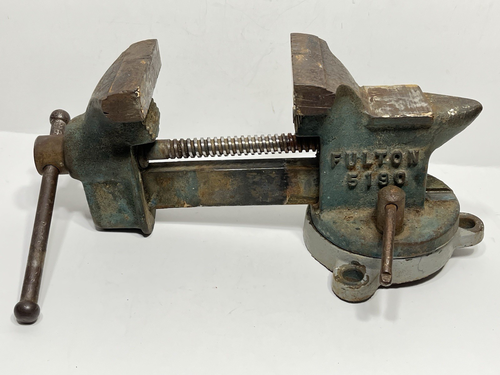 Vintage Fulton 5190 Bench Vise Swivel Base 3 Inches FREE SHIPPING