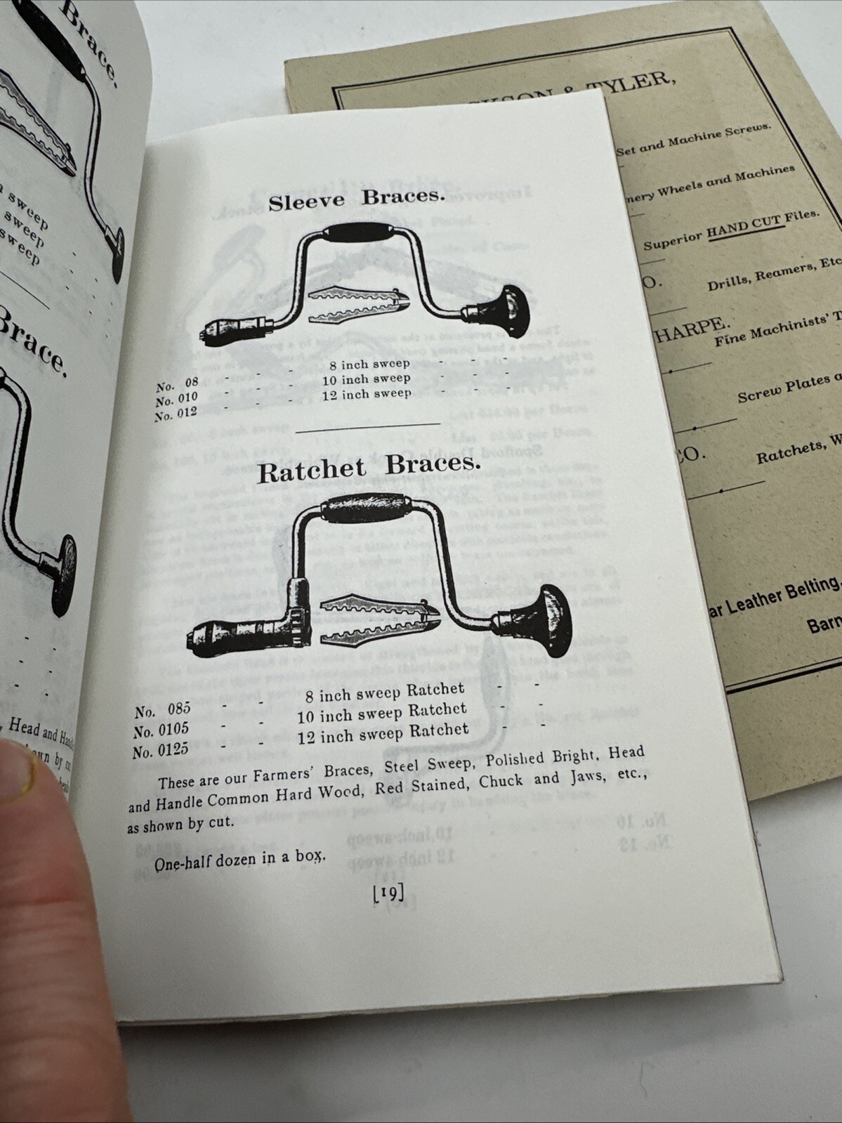 Vntg Fray’s Catalogue No. 26 + 1880 Price List of Jackson & Tyler Tools Reprints
