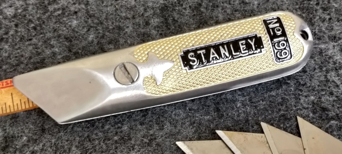 Vintage Stanley No. 199 Iconic Utility Knife Customized USA GOLD