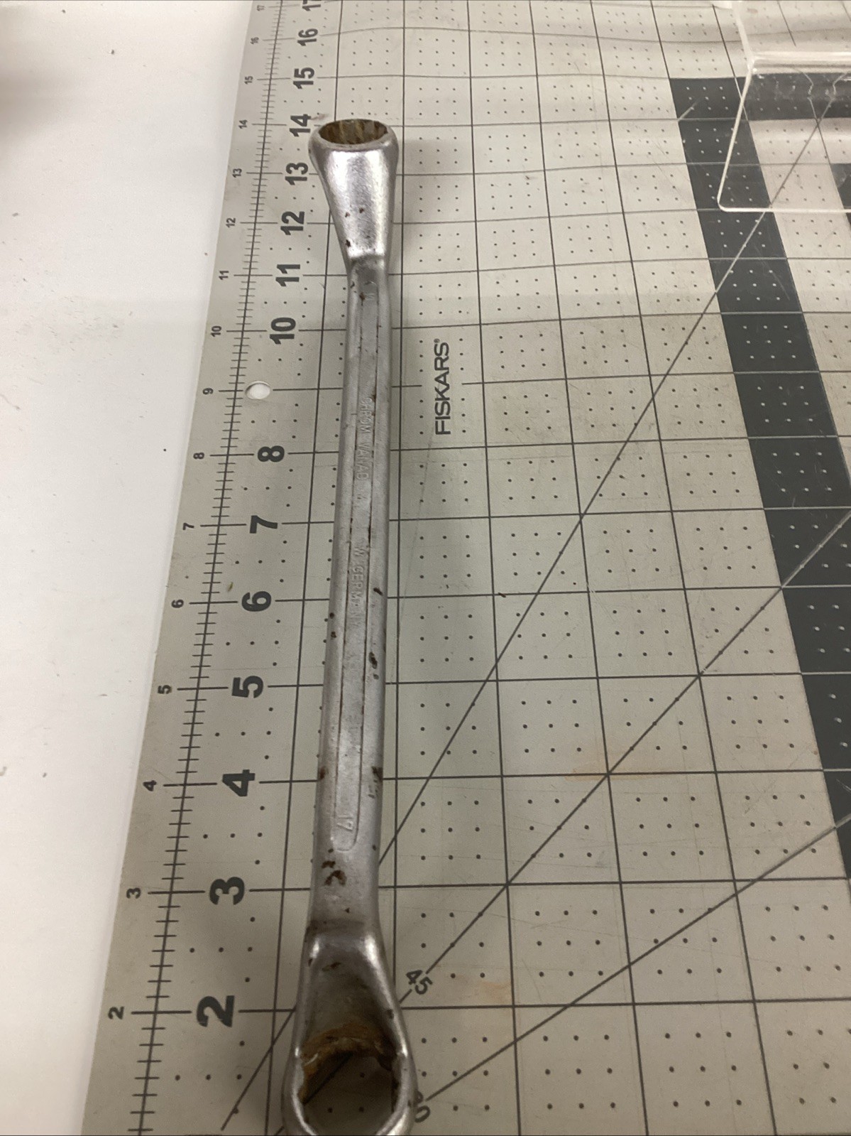 Chrome Vanadium Box-End Offset Combination Wrench, 17mm 19mm Germany