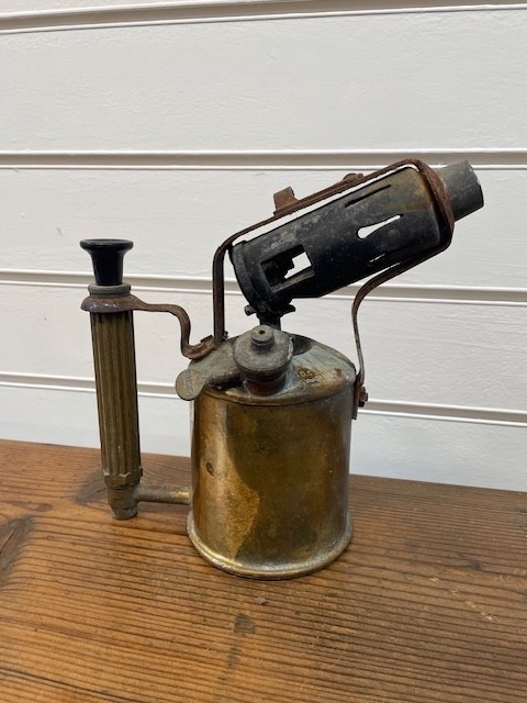 Vintage MAX SIEVERT for Petroleum Blow Torch Lamp Brass Made In Sweden