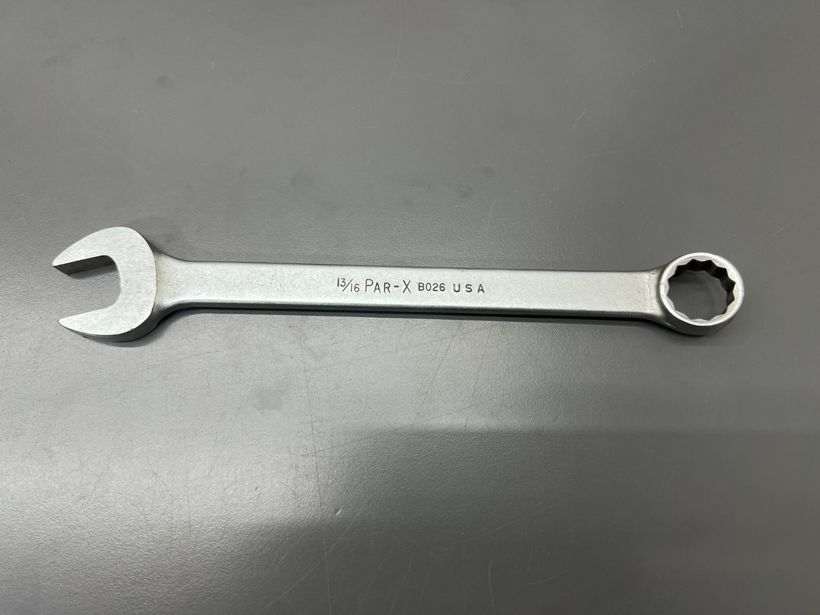 (M) VINTAGE PAR-X BY SNAP ON TOOLS B026 13/16″ COMBINATION WRENCH – VGC – USA