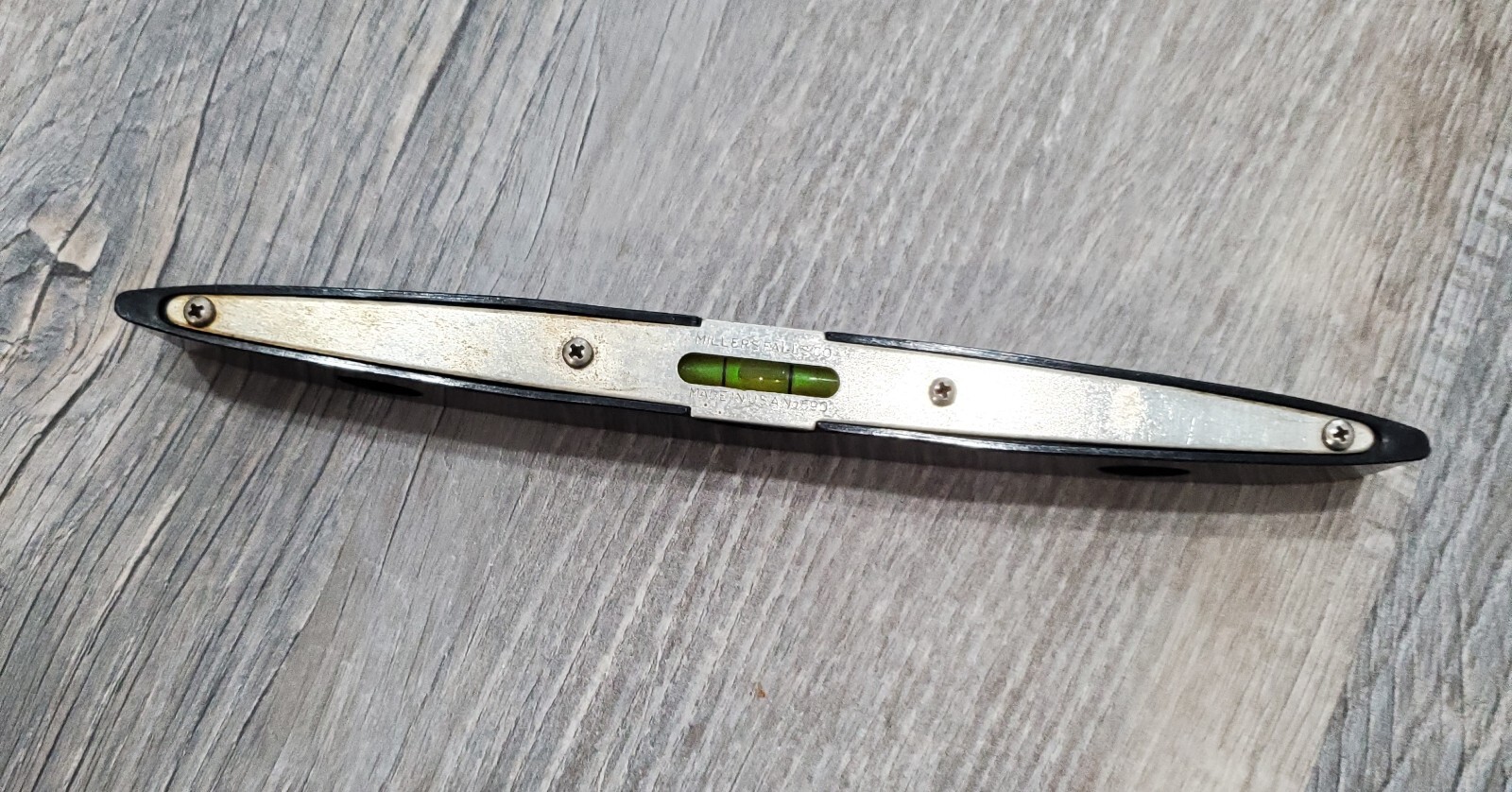 Vintage Millers Falls Co. Plastic 3 Position Torpedo Level Tool No. 590 – 9″