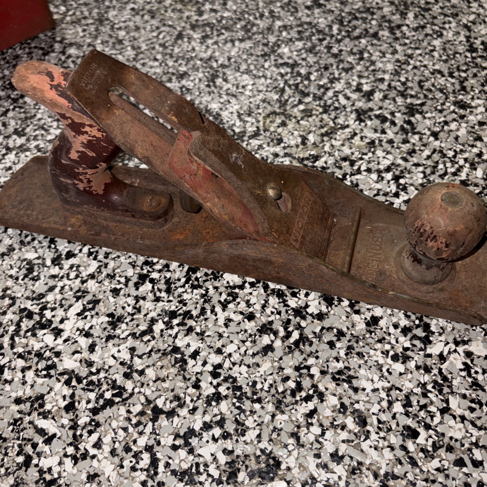 Vintage Victor by Stanley Model 1105 Hand Held Wood Plane Hand Tool Carpentry