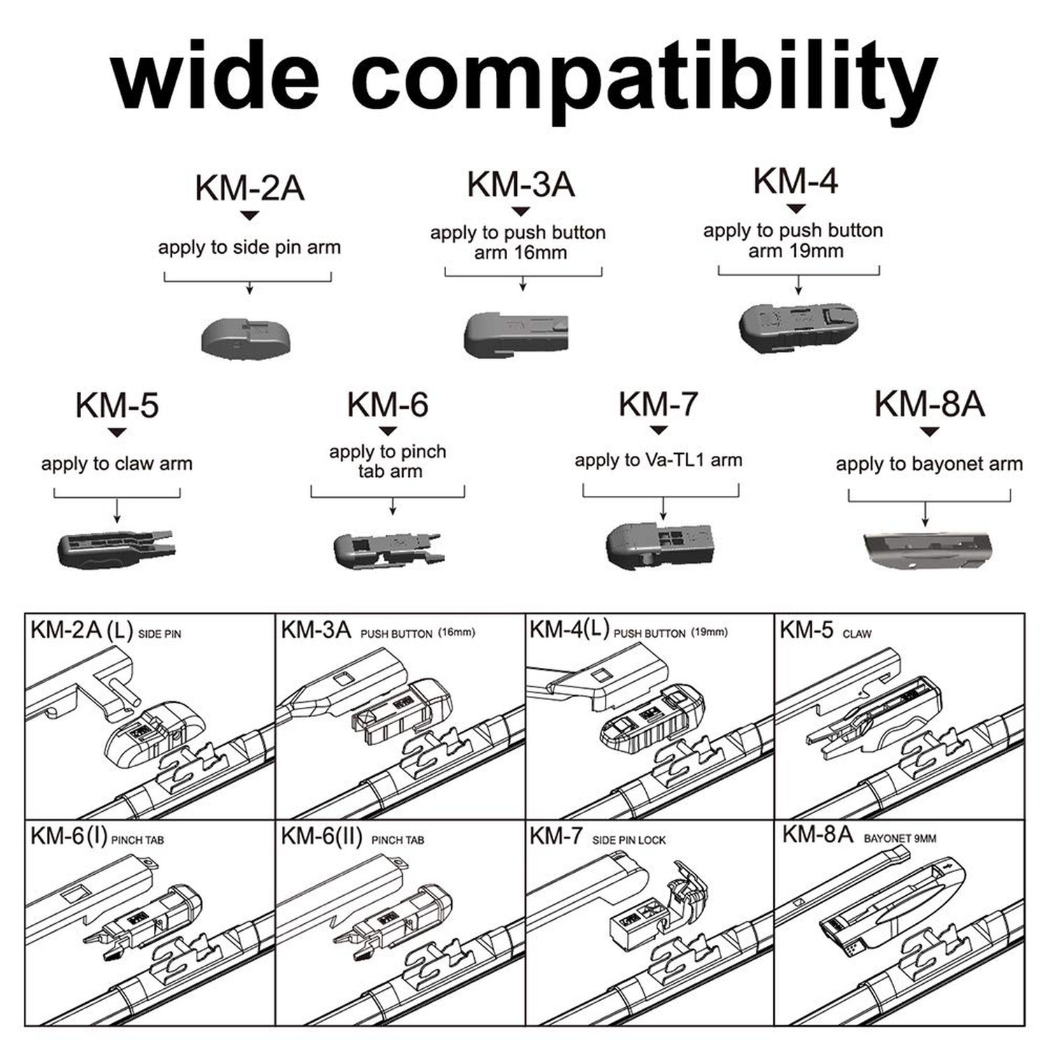 ASLAM 28 and 20 Inch Wiper Blades Front Windshield | Streak-Free & Quiet Dura…