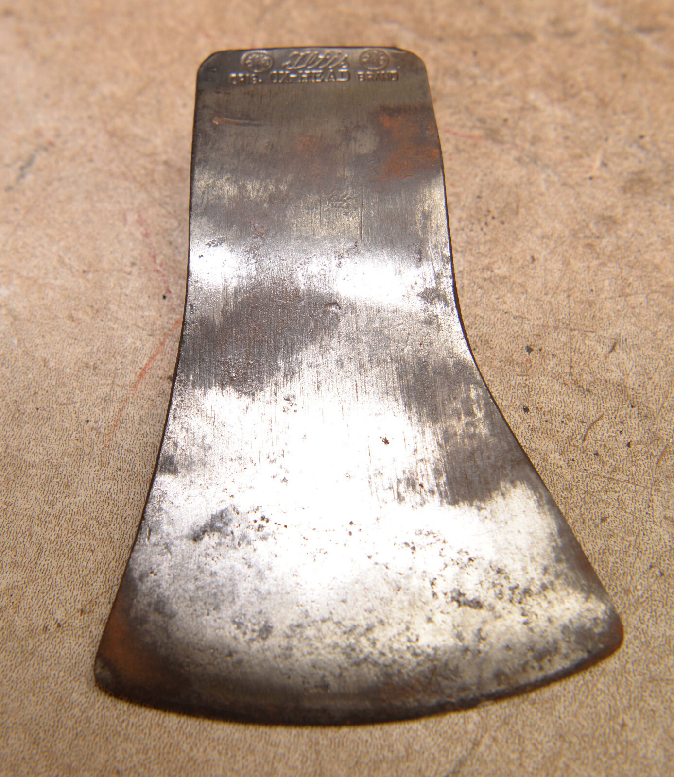Rare back packer ox head axe Lltis Ochsenkopf quality German steel vintage ax