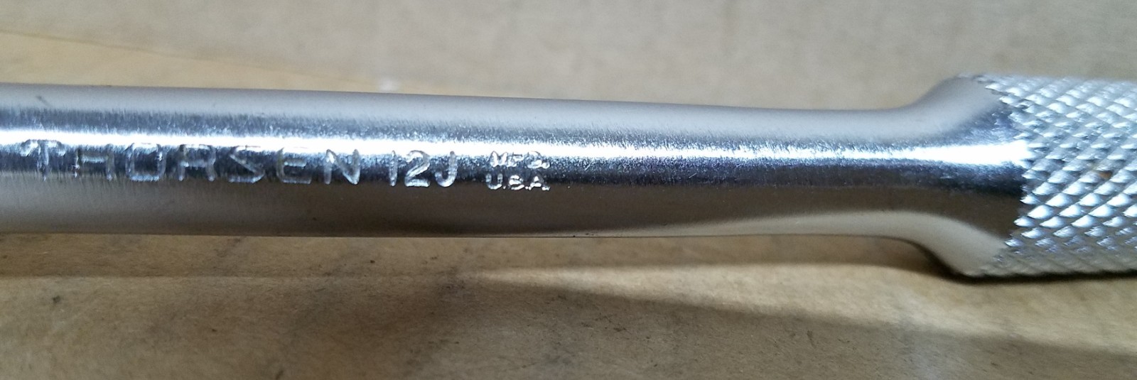#904 VINTAGE THORSEN No.12J 3/8″ DRIVE BREAKER BAR MADE IN USA