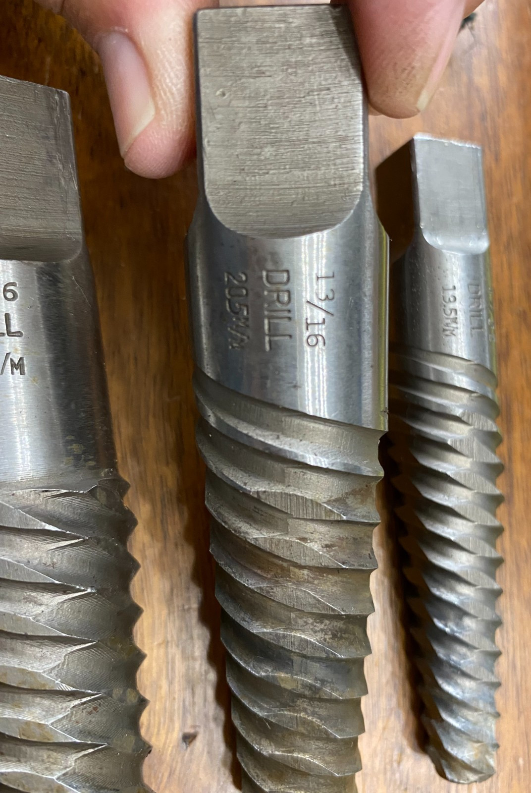 Vintage Greenfield GTD Screw/Bolt Extractor Set of 3 MADE IN USA **AS IS**USED*