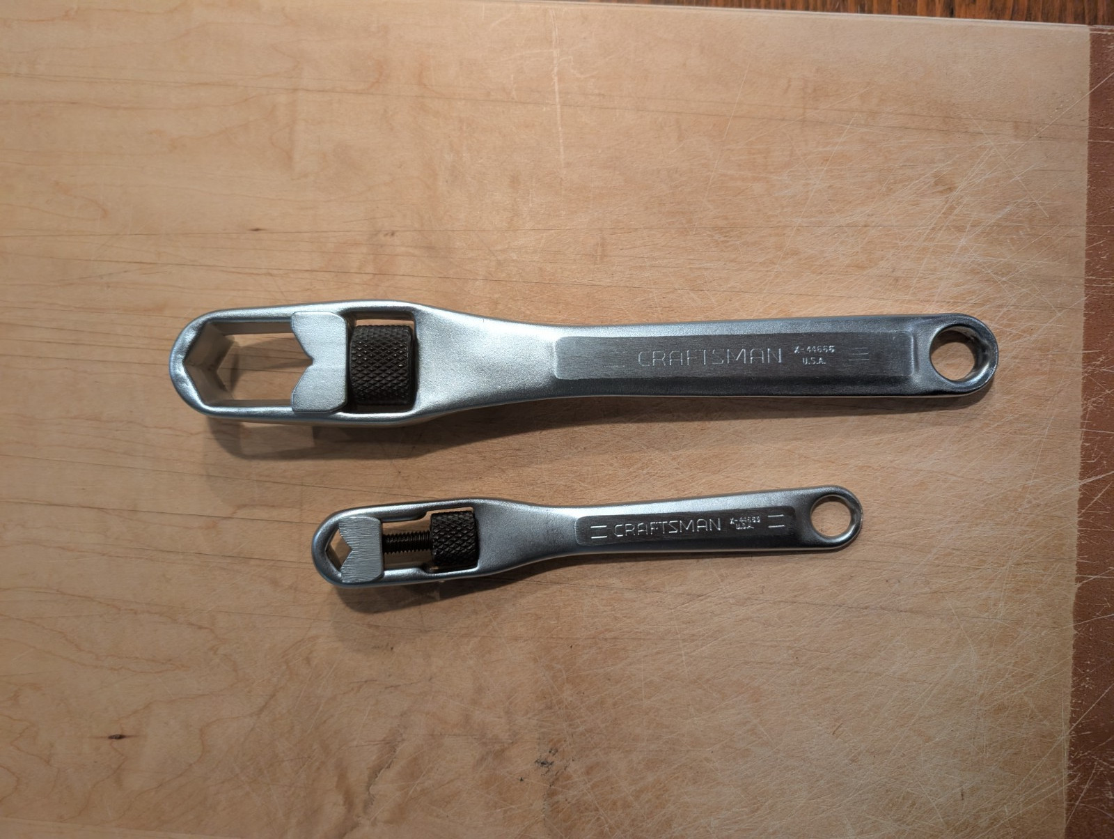 Vintage Craftsman X44666/ X44663 12″/8″Adjustable Pocket Socket Wrenches