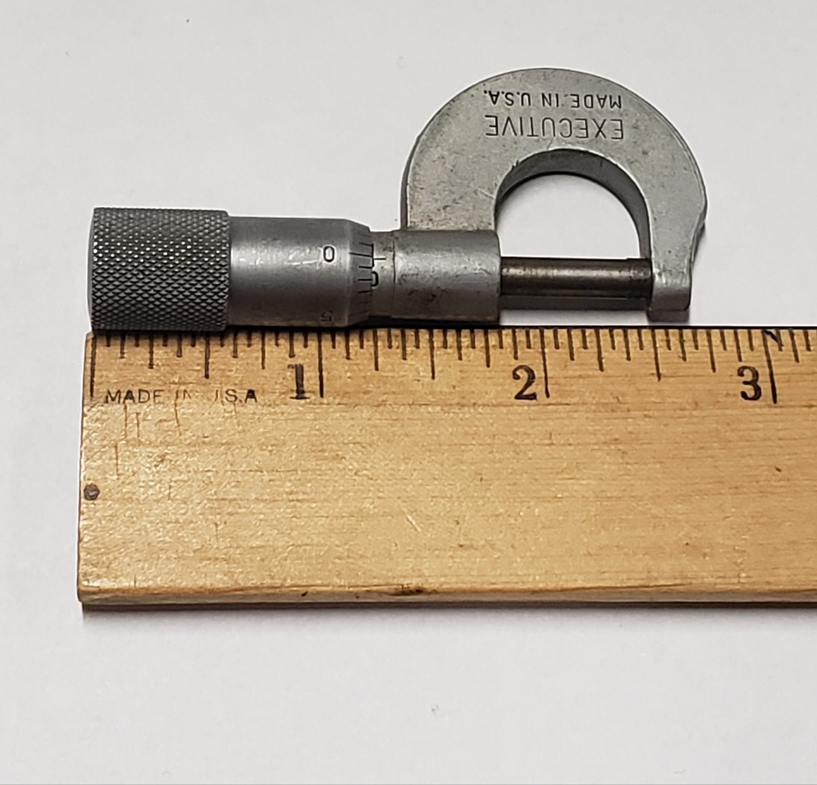 Executive Mini Micrometer Machinist Caliper Tool Jewelers Watchmakers USA TOOL