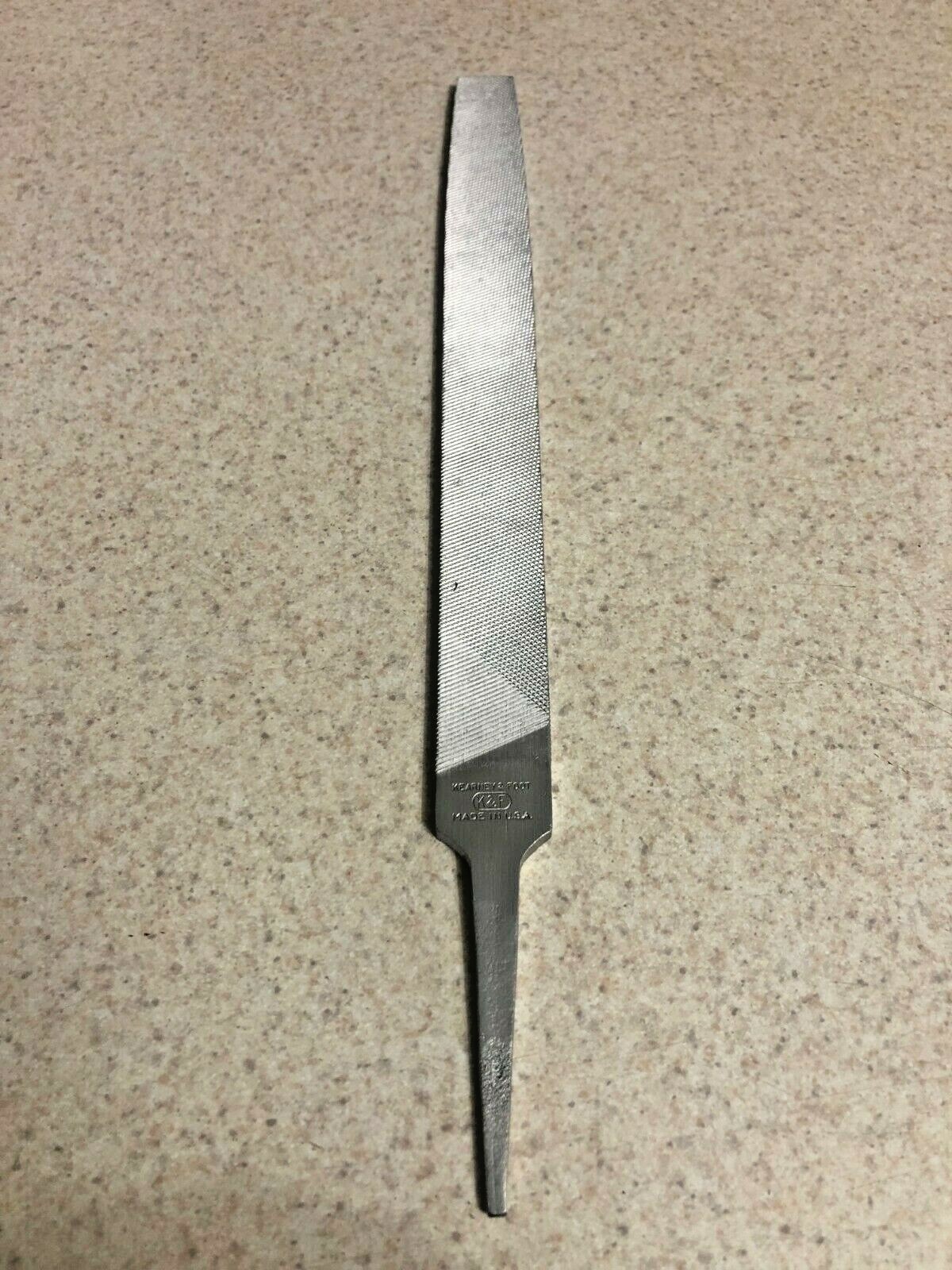 Kearney & Foot 10″ Double Cut Bastard File Flat Vintage